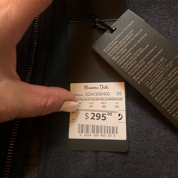 Massimo Dutti men’s wool mao collar coat - Picture 2 of 2